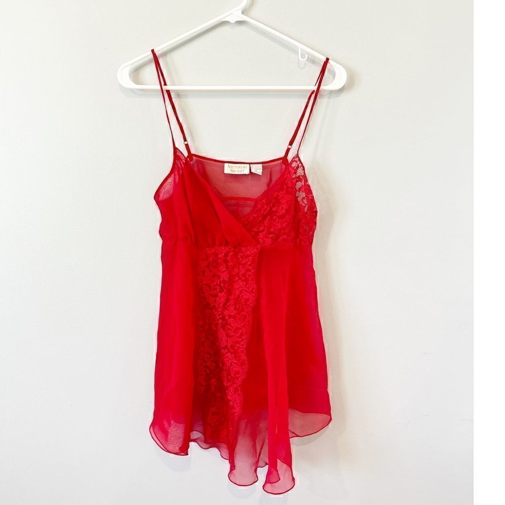 Vintage Victoria’s secret gold label red lingerie